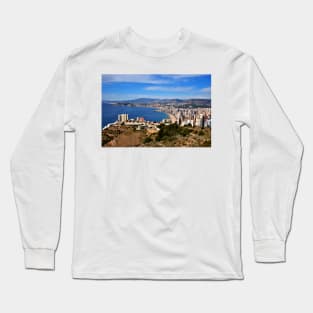 Benidorm Skyline Cityscape Costa Blanca Spain Long Sleeve T-Shirt